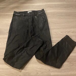 Yummie By Heather Thomson Womens Black Velveteen Mid Rise Skinny Jeans Size 28